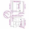 vidaXL Ensemble de mobilier de salle de bain TULUM Bois ancien