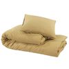 vidaXL Ensemble de housse de couette Taupe 140x200 cm Coton