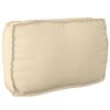 vidaXL Set de coussins de palette 3 pcs Beige Tissu Oxford