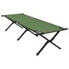 vidaXL Lit de camping pliant 2 pcs Vert 193 x 69 x 45 cm Tissu Oxford