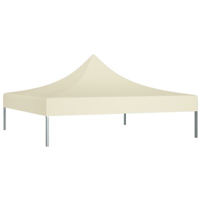 vidaXL Toit de tente de réception 2x2 m Crème 270 g/m²
