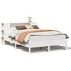 vidaXL Lit biblioth&egrave;que sans matelas blanc 160x200 cm bois pin massif