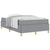 vidaXL Cadre de lit Gris clair 120 x 200 cm tissu