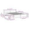 vidaXL Cadre de lit sans matelas 120x200 cm bois de pin massif