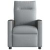 vidaXL Fauteuil inclinable électrique Gris clair Tissu