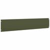 vidaXL Bordures pelouse 10pcs vert olive 20x103cm acier lamin&eacute; &agrave; froid
