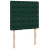 vidaXL Cadre de lit ottoman avec matelas vert fonc&eacute; 90x200 cm velours