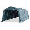 vidaXL Tente amovible pour b&eacute;tail PVC 550 g/m&sup2; 3,3 x 8 m Vert fonc&eacute;