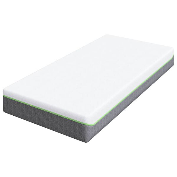 vidaXL Matelas Blanc et Gris 120 x 200 cm Tissu jacquard