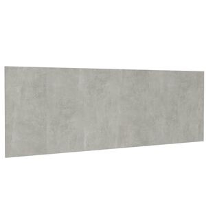 vidaXL T&ecirc;te de lit murale Gris b&eacute;ton 240x1,5x80 cm Bois d'ing&eacute;nierie