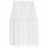 vidaXL Cage pour lapins Argent&eacute; 100 x 100 x 210 cm Acier galvanis&eacute;