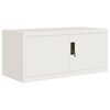 vidaXL Classeur blanc 90x40x220 cm acier