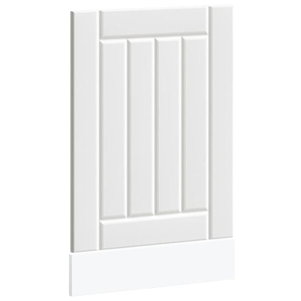 vidaXL Panneau de lave-vaisselle Lucca blanc bois d'ingénierie