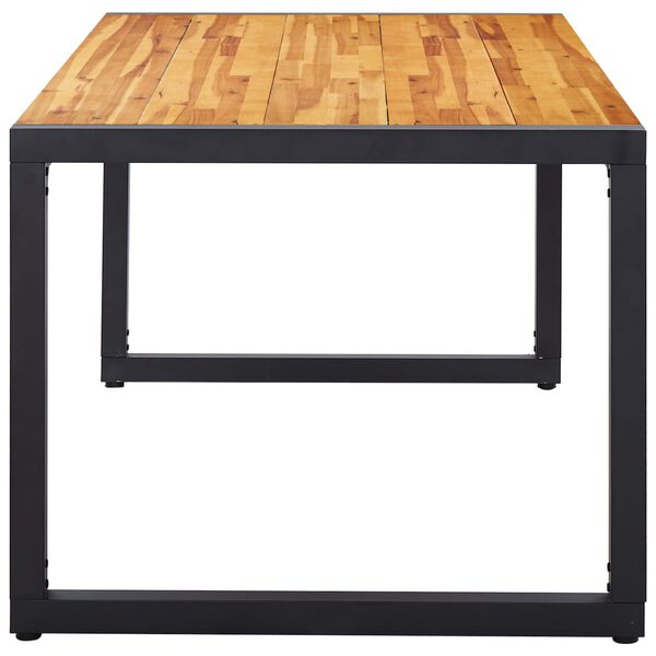 vidaXL Ensemble &agrave; manger de jardin 9 pcs Gris fonc&eacute;