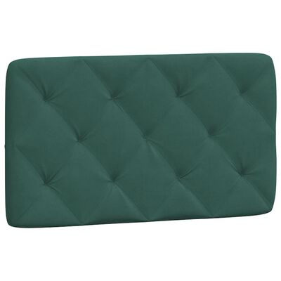 vidaXL Coussin de tête de lit vert foncé 80 cm velours