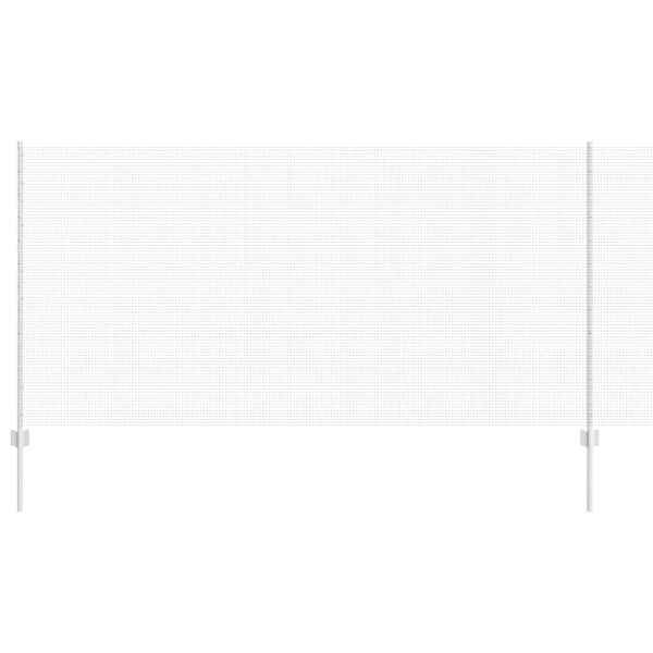 vidaXL Cl&ocirc;ture avec poteau Argent&eacute; 1,2 x 25 m Acier