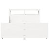 vidaXL Cadre de lit sans matelas blanc 120x190 cm bois de pin massif