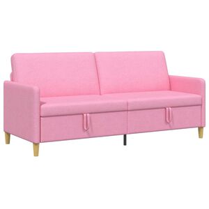 vidaXL Sofa avec rangement Rose 192 x 78 x 87 cm Polyester