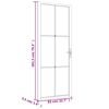 vidaXL Porte int&eacute;rieure 83x201,5 cm Noir Verre mat et aluminium