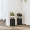 vidaXL Supports pour plantes 2 pcs noir 10x10x18 cm bois d'ing&eacute;nierie