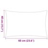 vidaXL Oreiller d'ext&eacute;rieur lot de 2 Impression rayure 60 x 40 cm Bleu