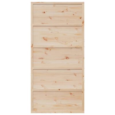 vidaXL Porte de grange 100x208 cm bois massif de pin