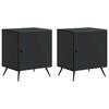 vidaXL Cabinet de chevet 2 pcs Noir 43 x 34,5 x 50 cm
