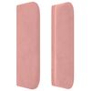 vidaXL T&ecirc;te de lit avec oreilles Rose 183x16x78/88 cm Velours