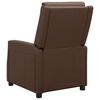 vidaXL Fauteuil inclinable &eacute;lectrique Marron Similicuir