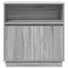 vidaXL Buffet LED Gris Sonoma 71 x 34,5 x 75 cm Bois d'ingénierie