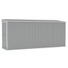 vidaXL Abri de jardin mural Gris 118x382x178 cm Acier galvanis&eacute;