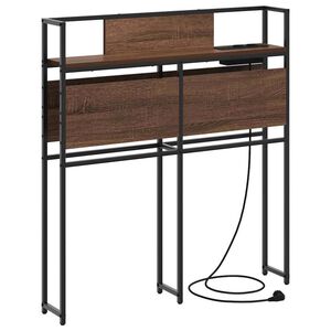 vidaXL T&ecirc;te de lit de rangement Ch&ecirc;ne marron 75 cm Bois d'ing&eacute;nierie