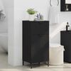 vidaXL Cabinet de salle de bain avec tiroir Noir 39,5 x 36 x 88 cm