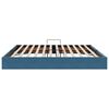 vidaXL Lit de Rangement avec matelas Bleu fonc&eacute; 200 x 200 cm Velours
