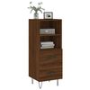 vidaXL Buffet Ch&ecirc;ne marron 34,5x34x90 cm Bois d'ing&eacute;nierie