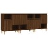 vidaXL Buffets 3 pcs ch&ecirc;ne marron 60x35x70 cm bois d'ing&eacute;nierie