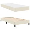 vidaXL Cadre de lit avec matelas Cr&egrave;me 90 x 200 cm tissu