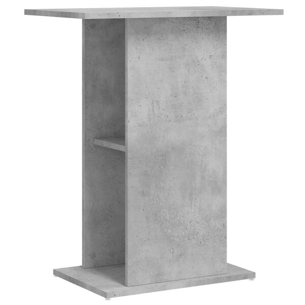 vidaXL Support d'aquarium en béton gris 60,5 x 36 x 72,5 cm Bois d'ingénierie