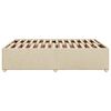 vidaXL Cadre de lit sans matelas cr&egrave;me 140x190 cm tissu