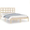 vidaXL Cadre de lit sans matelas 150x200 cm bois massif