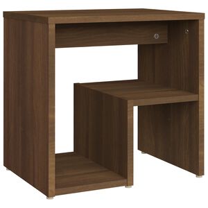 vidaXL Table de chevet Ch&ecirc;ne marron 40x30x40 cm Bois d'ing&eacute;nierie