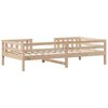 vidaXL Cadre de lit sans matelas 75x190 cm bois de pin massif