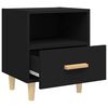 vidaXL Tables de chevet 2 pcs Noir 40x35x47 cm