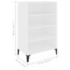 vidaXL Buffet Blanc 57x35x90 cm Agglom&eacute;r&eacute;