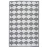 Esschert Design Tapis d'extérieur 180x121 cm Gris et blanc OC24