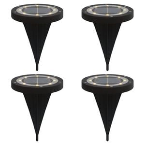 vidaXL Lampes solaires de sol et piquets de sol ext&eacute;rieur 4 pcs