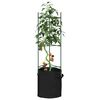 vidaXL Cages &agrave; tomates avec sacs &agrave; plantes 8 pcs 116 cm acier et PP