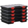 vidaXL Bo&icirc;tes d'assortiment 5 pcs 34,5x25x5 cm Polypropyl&egrave;ne