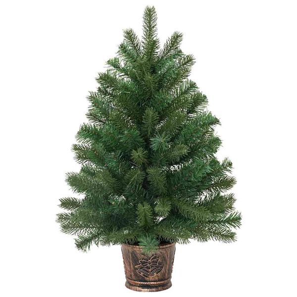 vidaXL Sapin de No&euml;l artificiel avec 150 LED Vert 65 cm PE et PVC