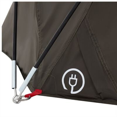 vidaXL Tente de pêche 4 personnes marron imperméable